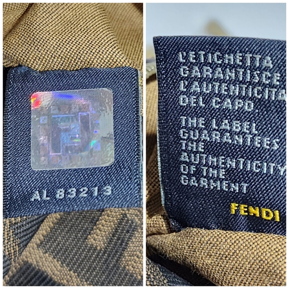 Fendi Zucca Canvas and Leather Chef Chain Link Hobo Bag Brown - Picture 5 of 16